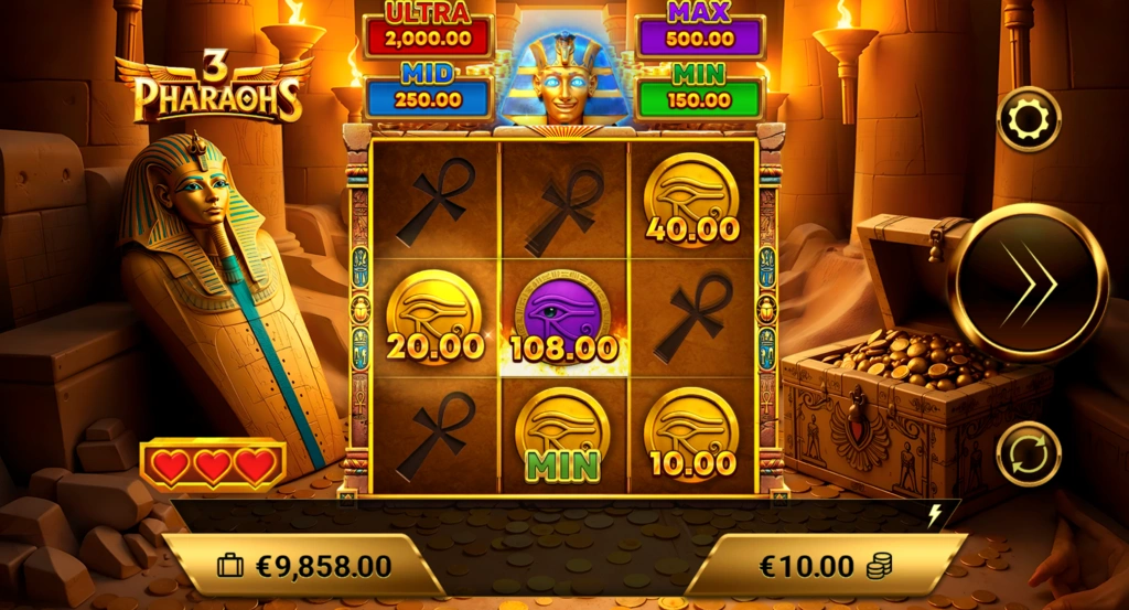 3 Pharaohs - Free Spins